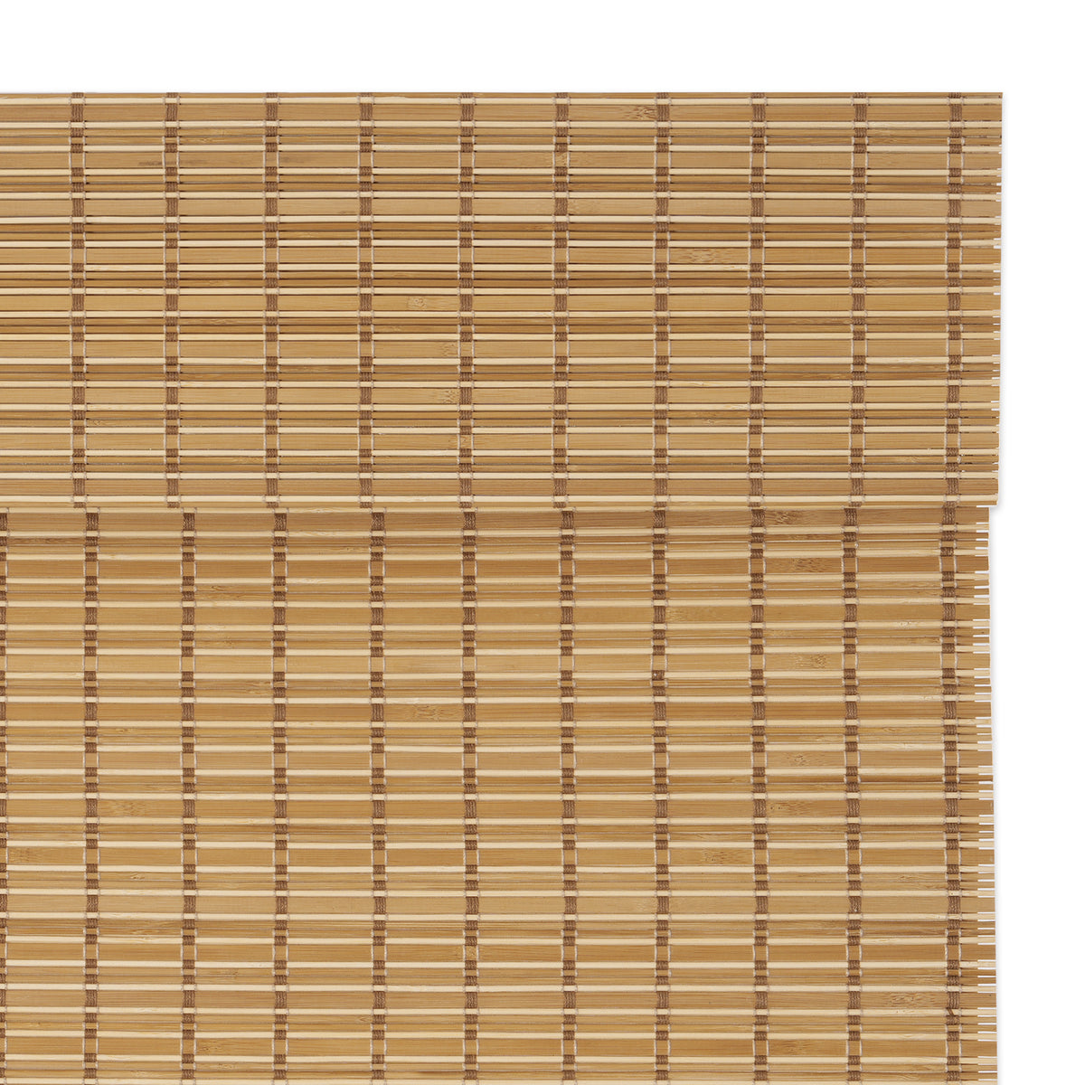 natural bamboo woven wood shades close-up highlighting natural woven texture and breathable bamboo fiber craftsmanship | Hestia Blinds