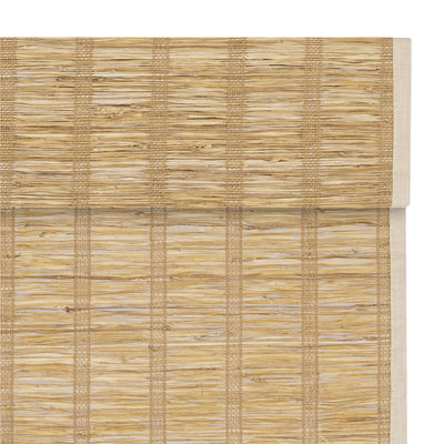 lay natural pure jute linen woven shades with fabric-wrapped headrail detail and clean hemming edges for a seamless, refined finish | Hestia Blinds