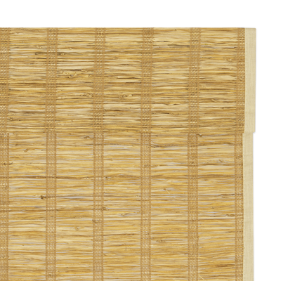 lay natural pure jute linen woven shades with fabric-wrapped headrail detail and clean hemming edges for a seamless, refined finish | Hestia Blinds