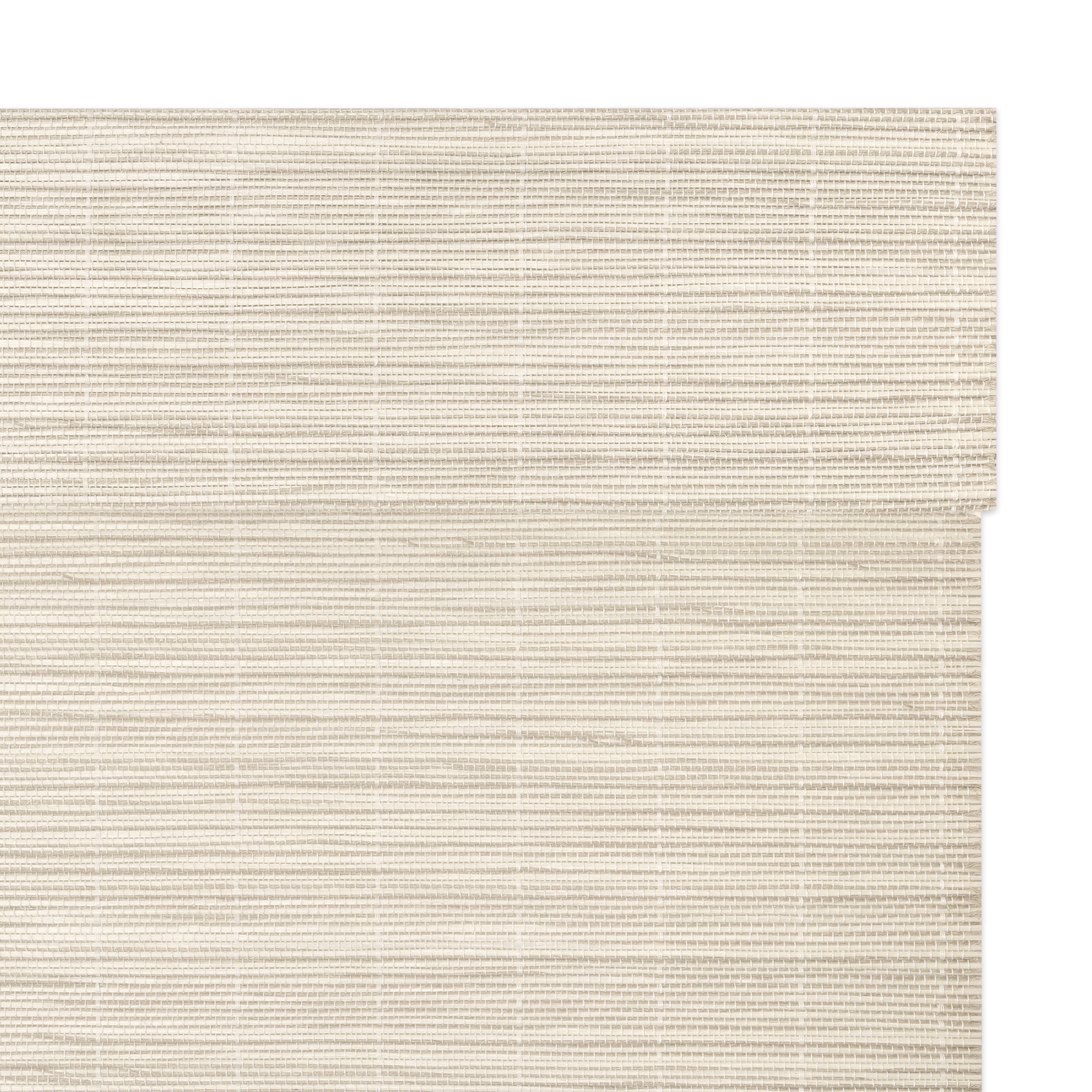 No Drill Cordless Wood Yarn Woven Shades - Mica White