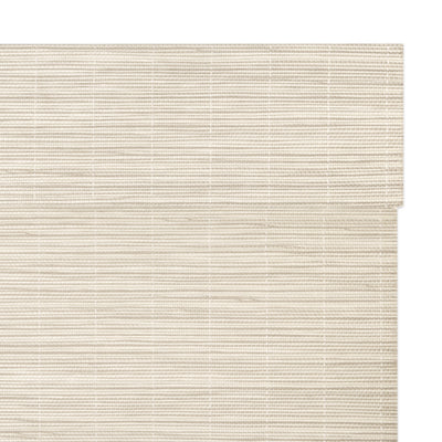 No Drill Cordless Wood Yarn Woven Shades - Mica White