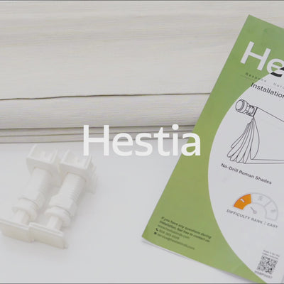 no drill roman shades Hestia Blinds