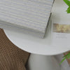 no drill cordless bamboo paper rope shades - silver Gray display video
