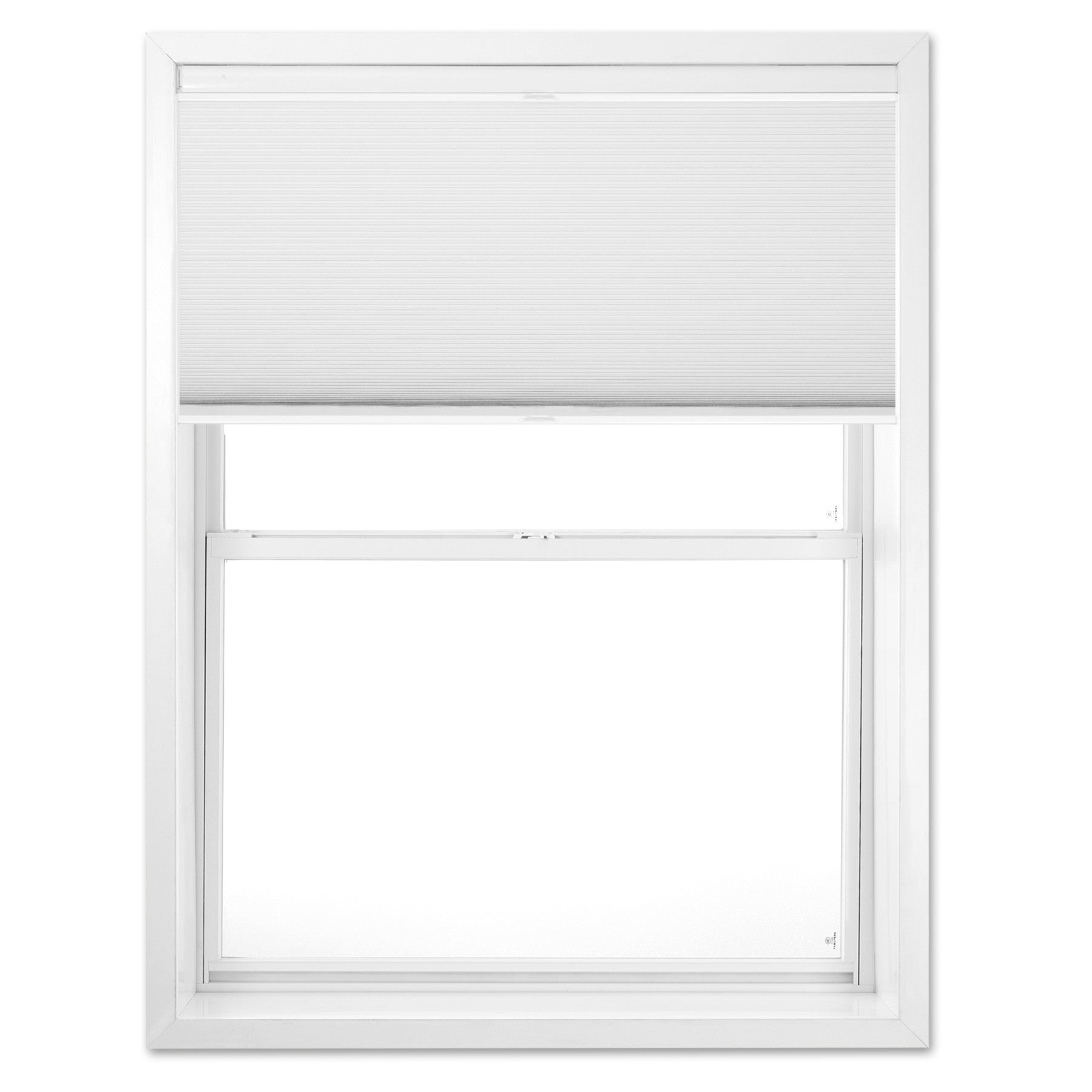 cordless top down bottom up cellular shades raising from the bottom